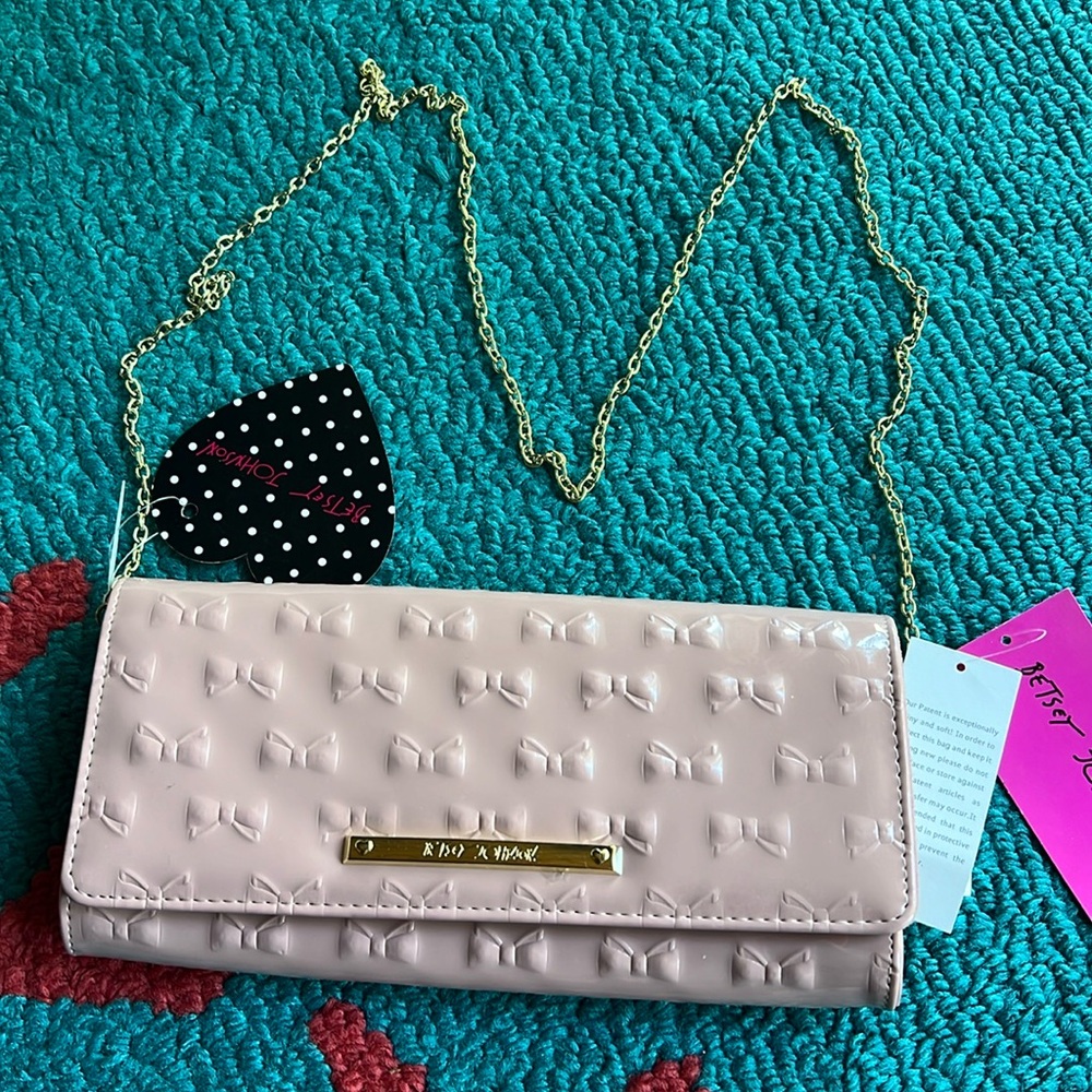 New Betsey Johnson clutch bag purse